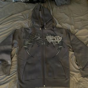 Affliction type hoodie